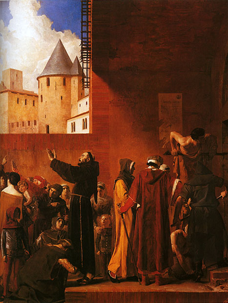 La bataille de Bazige 1219, d'aprs un dessin de la Canso.