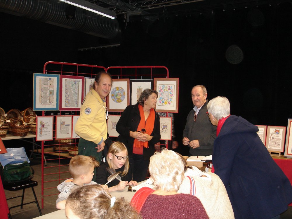Atelier d'criture de M. Javerzac, sur la scne de la Coop